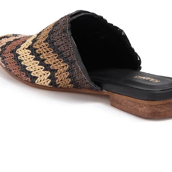 KAANAS | Providencia Chevron Mule Size 6M New - Picture 2 of 9